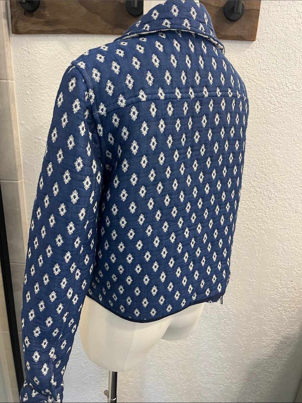 Souleiado- Navy blue & white GISELE "Merveilleuse" jacket - Picture 4 of 11